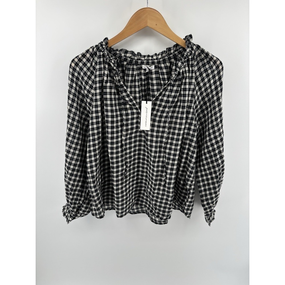 NWT Unsubscribed Bohemian Shirt Sz XS Top Momcore Preppy Boho Chic MSRP $178